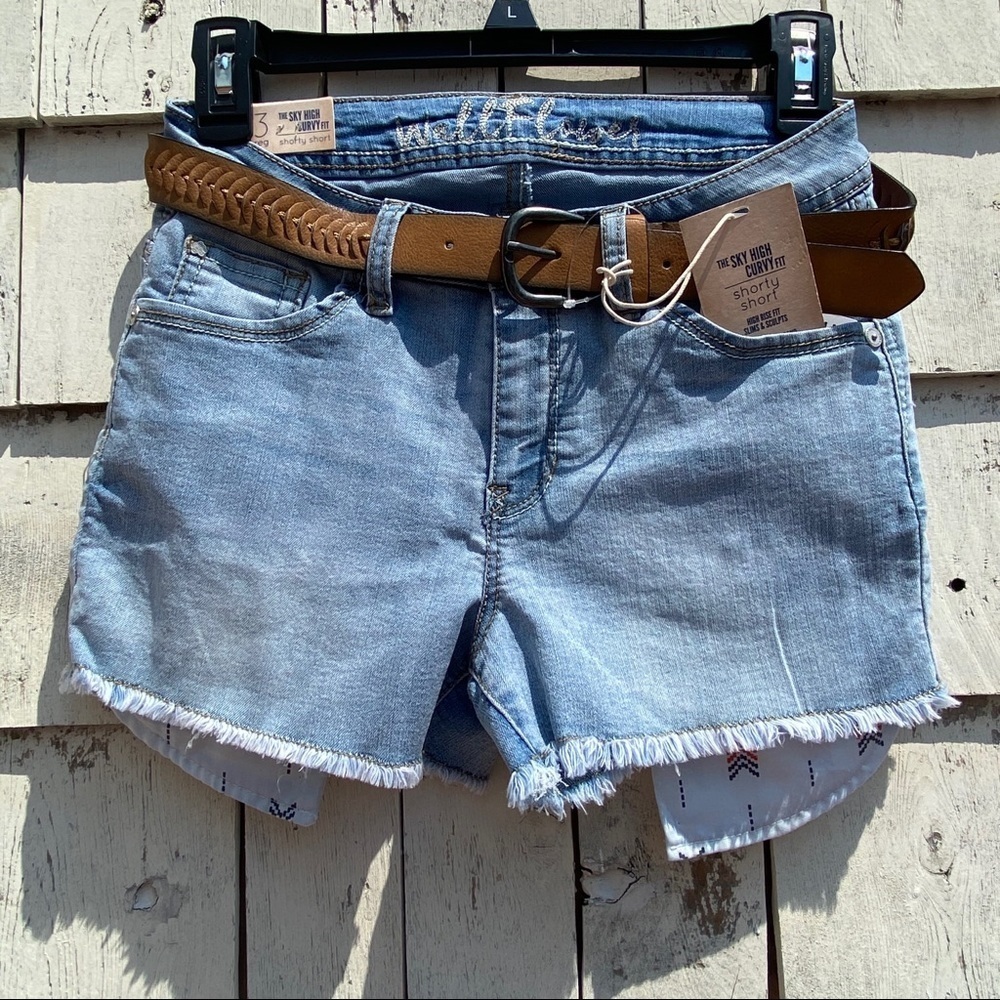 Wallflower High Rise Fit Shorty Shorts